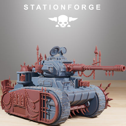 GrimGuard Light Tank Corrupted Conversion Kit - GrimGuard Heavy Tank, Sci-Fi Space Guard Soldiers by STATIONFORGE
