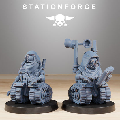 Scavenger Salvagers, Mechanical Drone Bots, Sci-Fi Wargames Miniatures by STATIONFORGE
