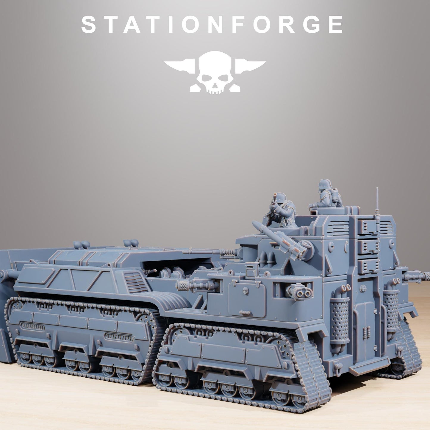 GrimGuard Transport Tank, Imperial Guard, multipart Sci-Fi warriors by STATIONFORGE, Sci-Fi Wargames  Guard Proxy