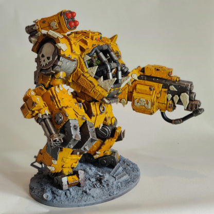 Orkaz Walkanator, Space-Faring Orkish Menace Sculpted by STATIONFORGE, Grimdark Compatible, Sci-Fi Wargame Scale