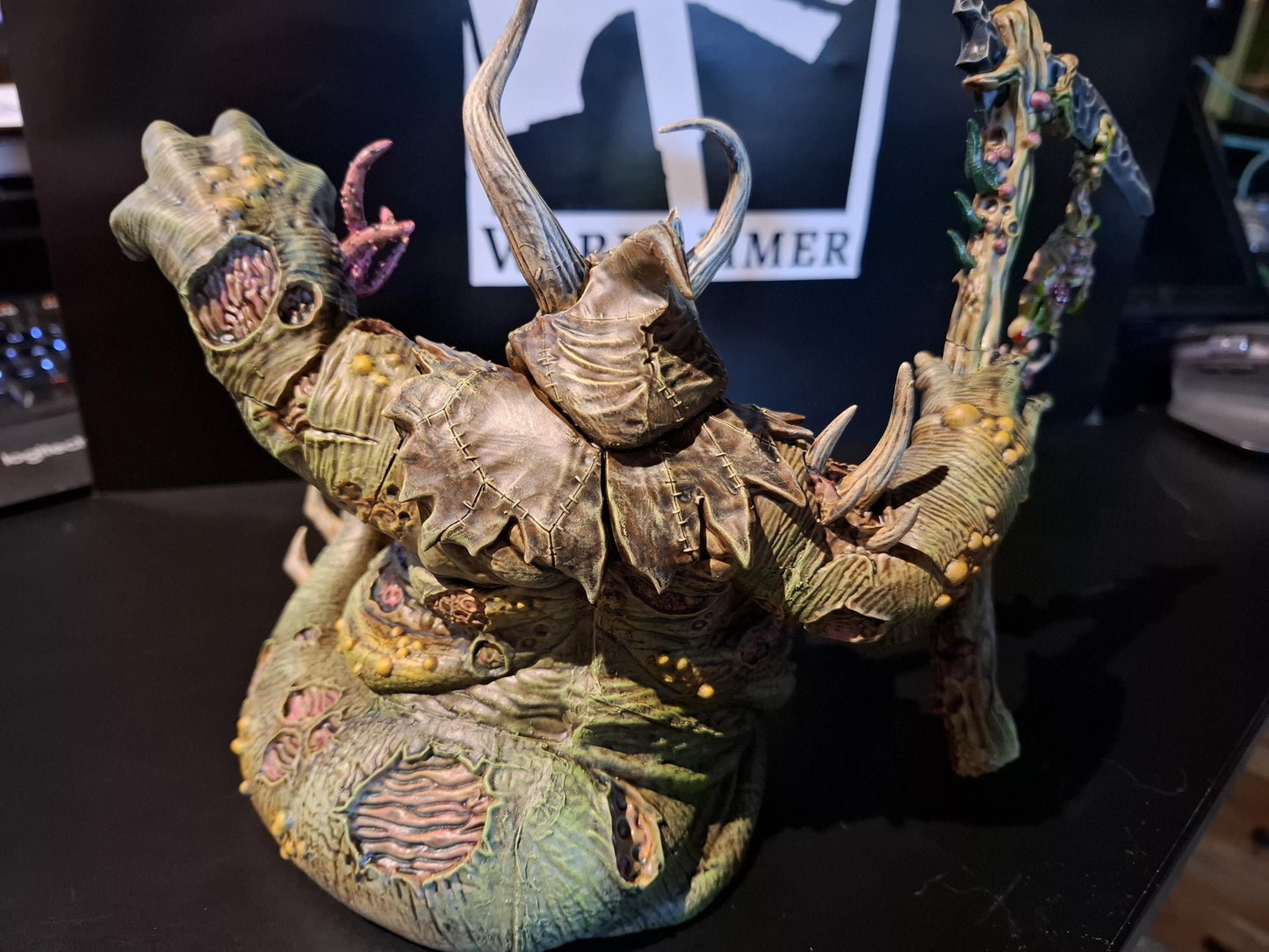 Corrupted Guard Sporeus, Chaotic Daemonic Monopose Miniatures Sculpted by STATIONFORGE  for Wargames set in the Grimdark Future