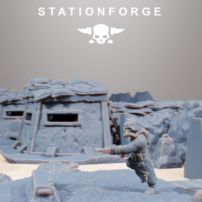GrimGuard Trench Terrain by STATIONFORGE,  Trench Warfare Terrain, Perfect for Wargames