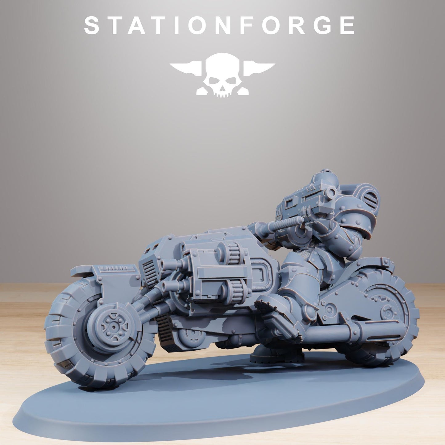 Socratis Bikers, Modular Sci-Fi Marine warriors by STATIONFORGE, Grimdark Wargames Proxy