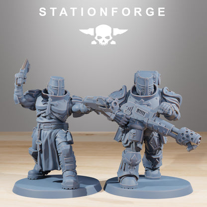 Socratis Zealots, Modular Sci-Fi Marine warriors by STATIONFORGE, Grimdark Wargames Proxy