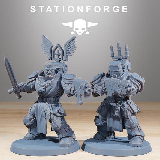 Socratis Zealots, Modular Sci-Fi Marine warriors by STATIONFORGE, Grimdark Wargames Proxy