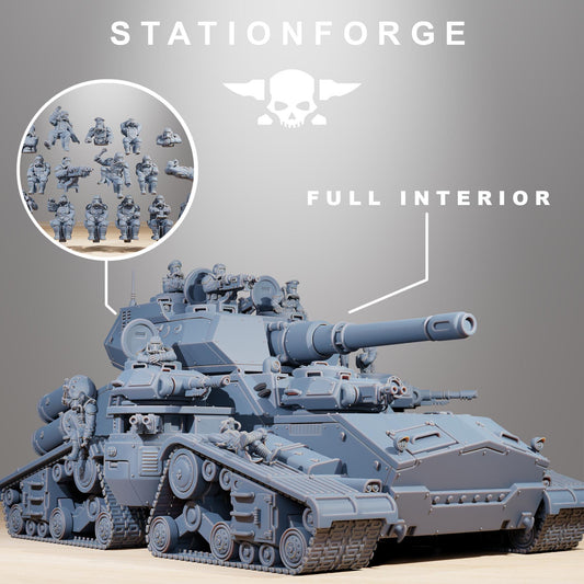 GrimGuard Monolith - GrimGuard Heavy Tank, Sci-Fi Space Guard Soldiers by STATIONFORGE
