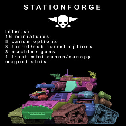 GrimGuard Monolith - GrimGuard Heavy Tank, Sci-Fi Space Guard Soldiers by STATIONFORGE