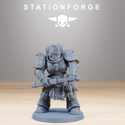 Socratis Guardmen, Modular Sci-Fi Marine warriors by STATIONFORGE, Grimdark Wargames Proxy