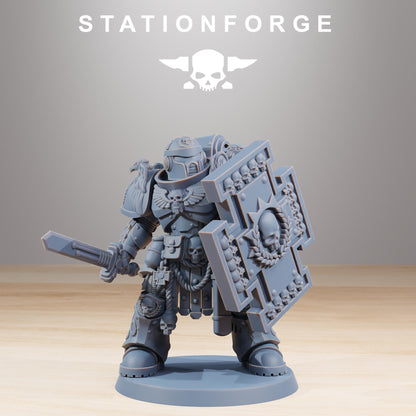 Socratis Guardmen, Modular Sci-Fi Marine warriors by STATIONFORGE, Grimdark Wargames Proxy