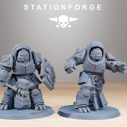 Socratis Vanguard Melee Unit, Modular Sci-Fi Marine warriors by STATIONFORGE, Grimdark Wargames Proxy