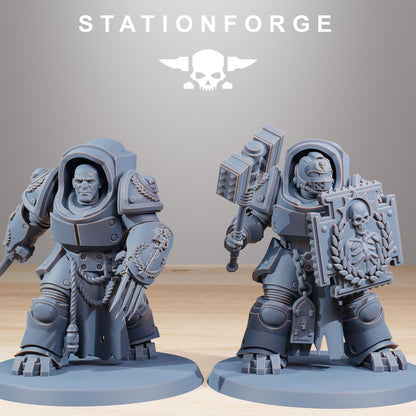 Socratis Vanguard Melee Unit, Modular Sci-Fi Marine warriors by STATIONFORGE, Grimdark Wargames Proxy