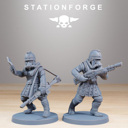 GrimGuard Vexillatio Miniatures by STATIONFORGE,  Imperial guard infantry regiment