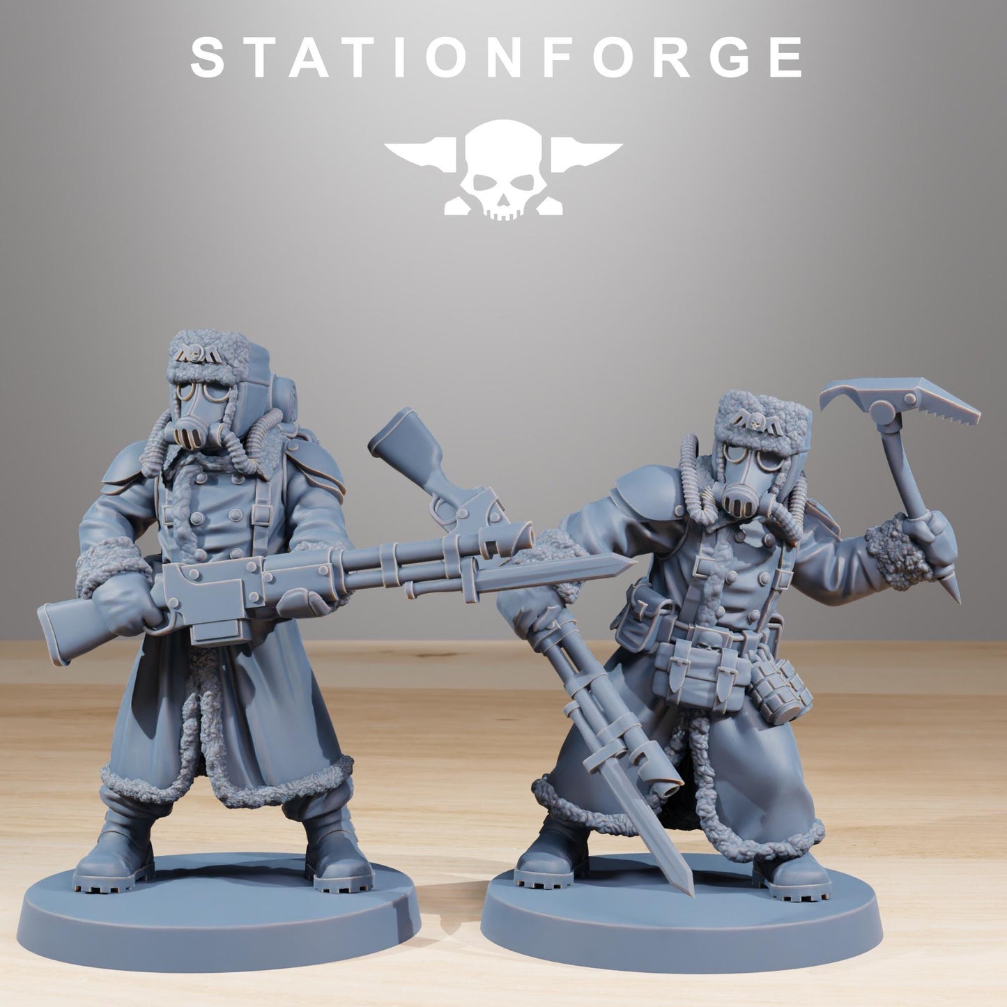 GrimGuard Frostwatch, Death Korps Proxy, Sci-Fi Wargames Miniatures by STATIONFORGE