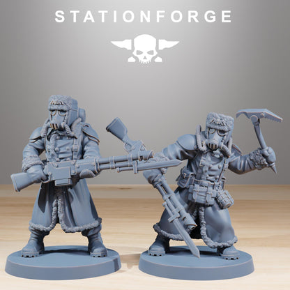 GrimGuard Frostwatch, Death Korps Proxy, Sci-Fi Wargames Miniatures by STATIONFORGE