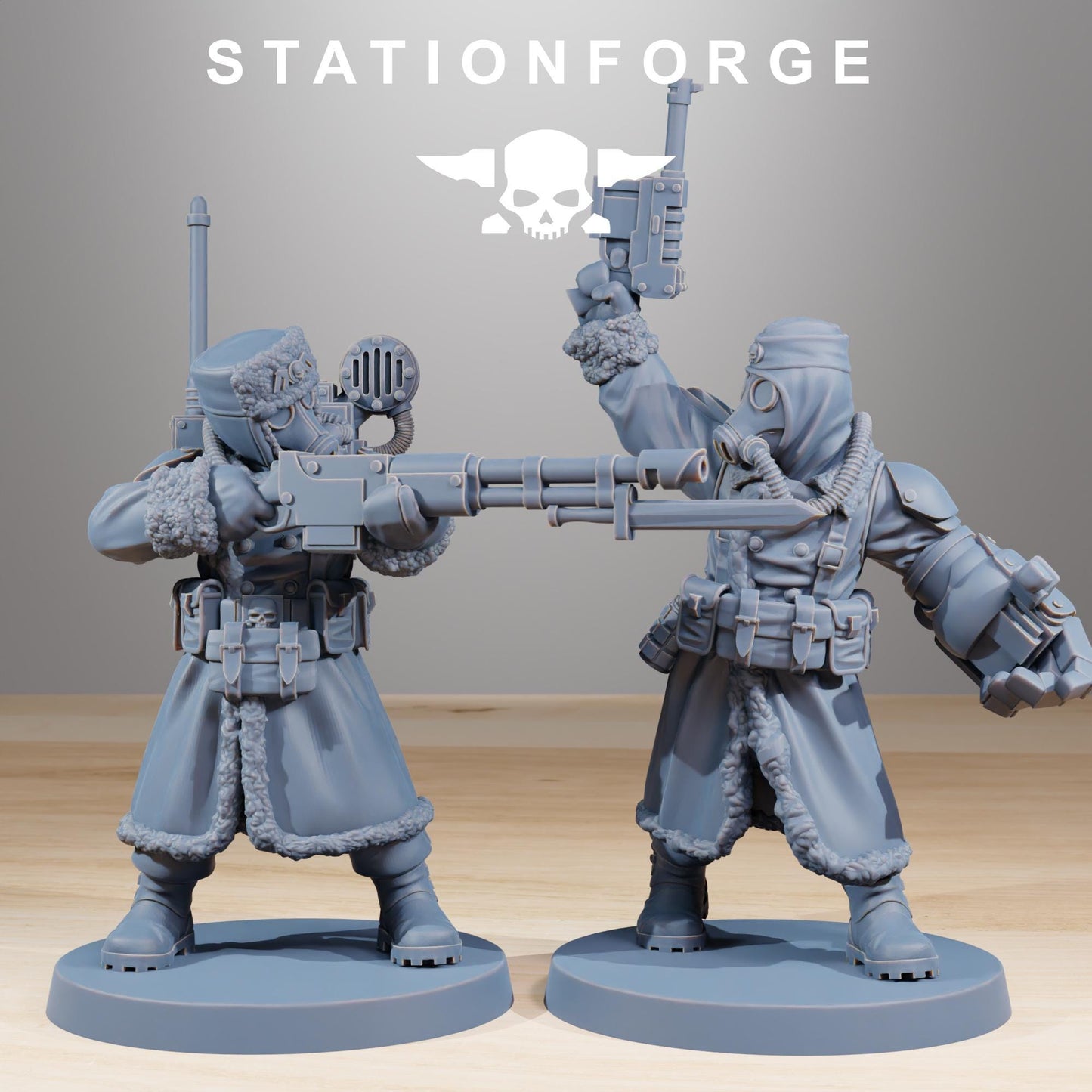 GrimGuard Frostwatch, Death Korps Proxy, Sci-Fi Wargames Miniatures by STATIONFORGE