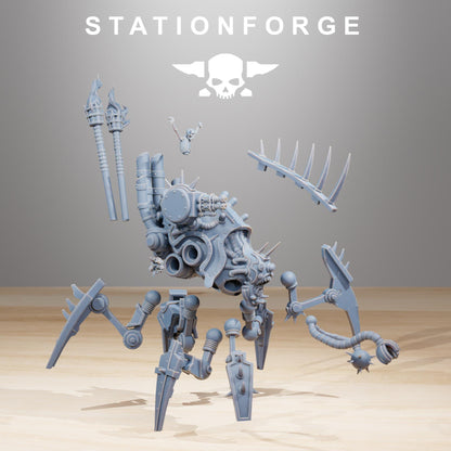 Pythonicus Swarm Spawner, Space Techno-bots, modular Sci-Fi warriors by STATIONFORGE, Sci-Fi Wargames Cyber-themed Grimdark miniatures