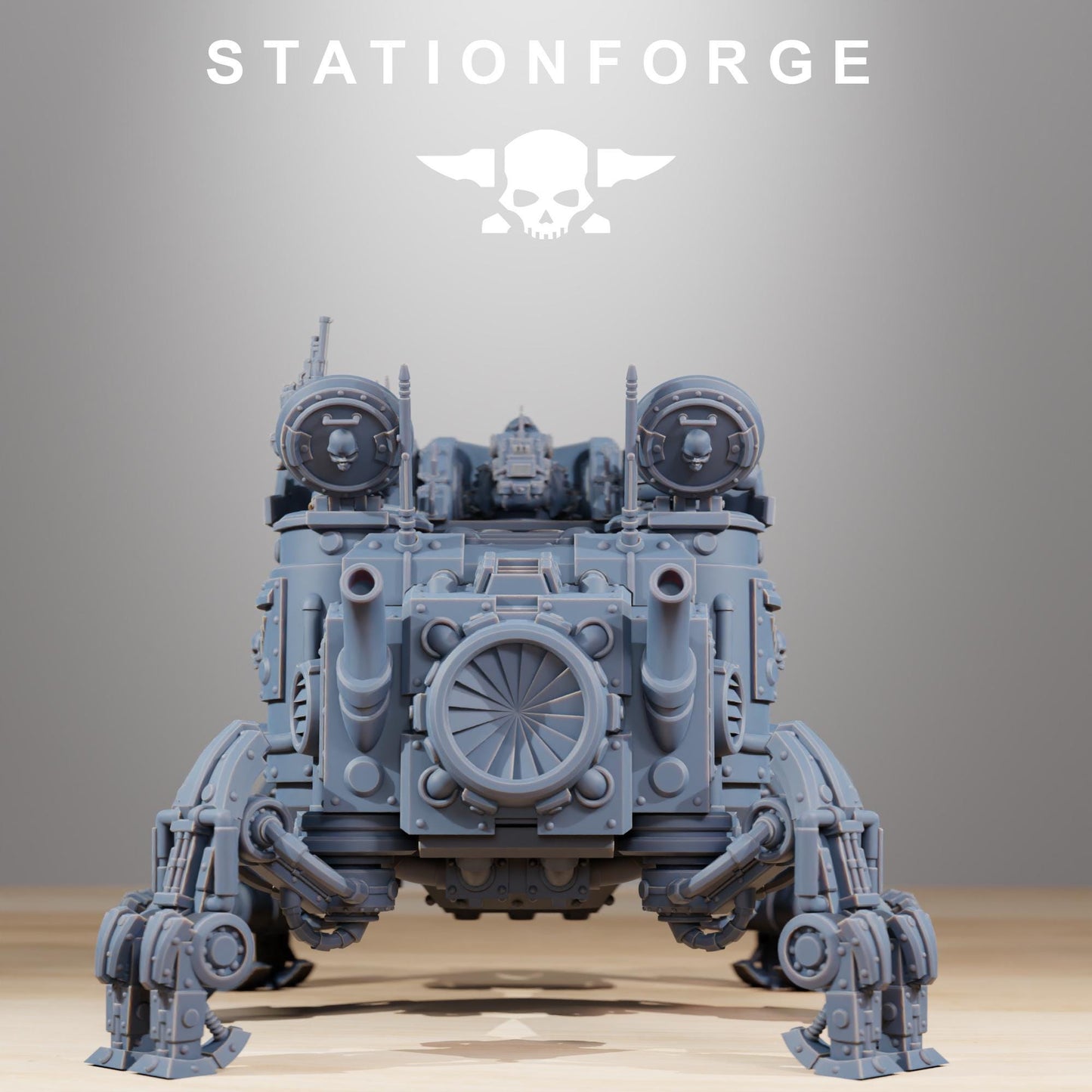 Scavenger Heavy Tank, Space Techno-bots, modular Sci-Fi warriors by STATIONFORGE, Sci-Fi Wargames Cyber-themed Grimdark miniatures