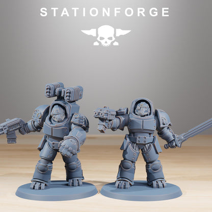 Socratis Vanguard, Modular Sci-Fi Marine warriors by STATIONFORGE, Grimdark Wargames Proxy