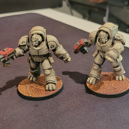 Socratis Vanguard, Modular Sci-Fi Marine warriors by STATIONFORGE, Grimdark Wargames Proxy
