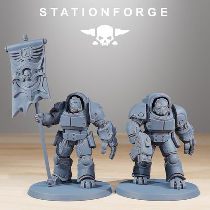Socratis Vanguard, Modular Sci-Fi Marine warriors by STATIONFORGE, Grimdark Wargames Proxy