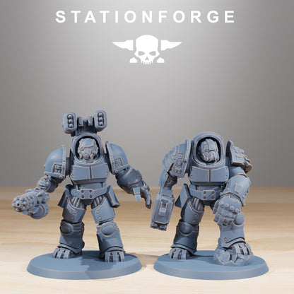 Socratis Vanguard, Modular Sci-Fi Marine warriors by STATIONFORGE, Grimdark Wargames Proxy