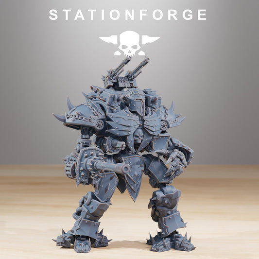 Pythonicus Defender Mk2, Modular Sci-Fi Titanic Warbot by STATIONFORGE, Grimdark Wargames Proxy