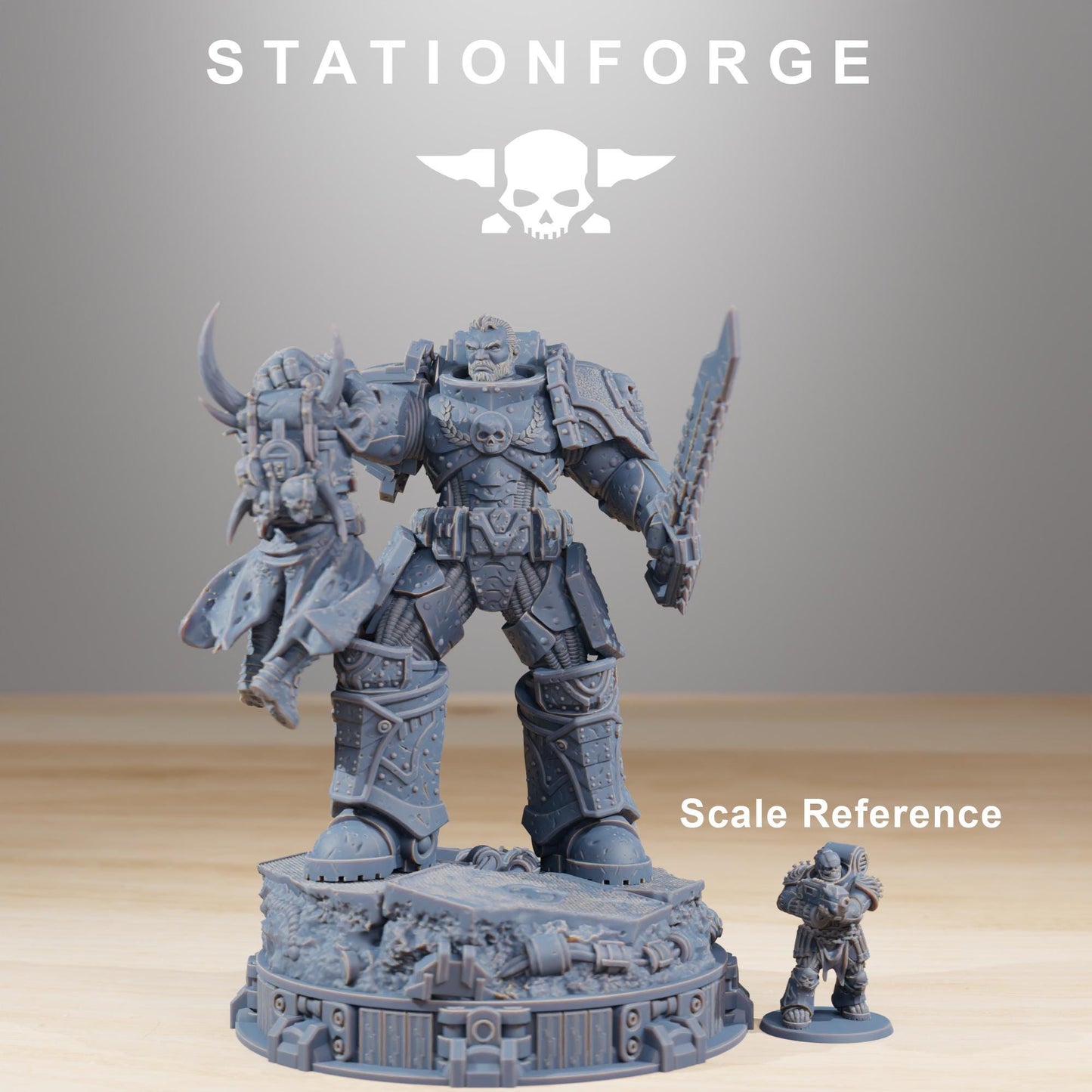 Socratis Collectible, Modular Sci-Fi Marine warriors by STATIONFORGE, Grimdark Wargames Proxy