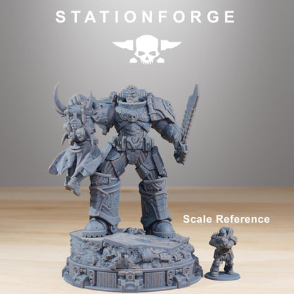 Socratis Collectible, Modular Sci-Fi Marine warriors by STATIONFORGE, Grimdark Wargames Proxy