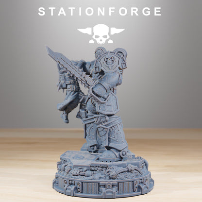 Socratis Collectible, Modular Sci-Fi Marine warriors by STATIONFORGE, Grimdark Wargames Proxy