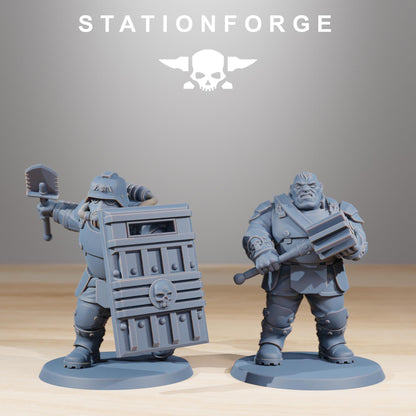 GrimGuard Mutants, Imperial Guard Proxy, Sci-Fi Wargames Miniatures by STATIONFORGE