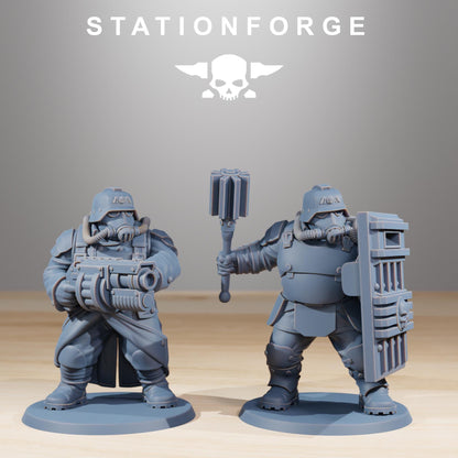 GrimGuard Mutants, Imperial Guard Proxy, Sci-Fi Wargames Miniatures by STATIONFORGE
