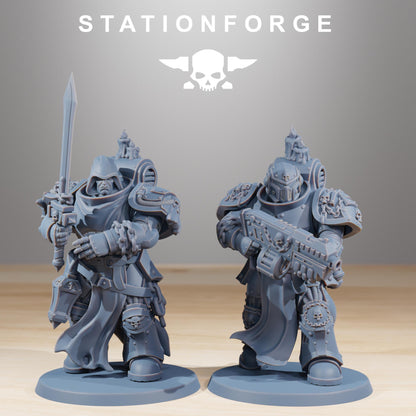 Socratis Crusaders, Modular Sci-Fi Marine warriors by STATIONFORGE, Grimdark Wargames Proxy