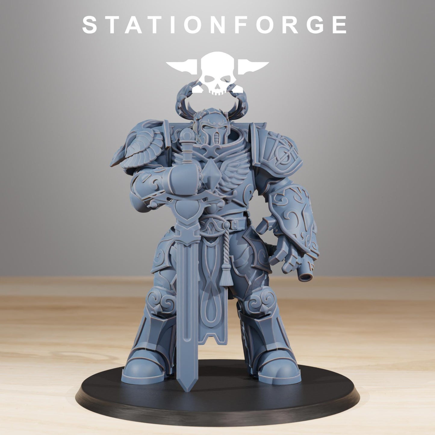 Socratis Archon, Modular Sci-Fi Marine warriors by STATIONFORGE, Grimdark Wargames Proxy