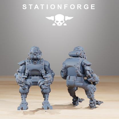 Scavenger Walker, Space Techno-bots, modular Sci-Fi warriors by STATIONFORGE, Sci-Fi Wargames Cyber-themed Grimdark miniatures