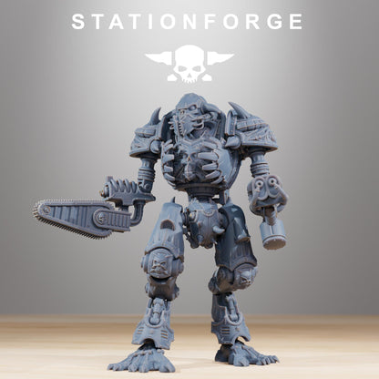 Pythonicus Armageddon, Modular Sci-Fi Titanic Warbot by STATIONFORGE, Grimdark Wargames Proxy