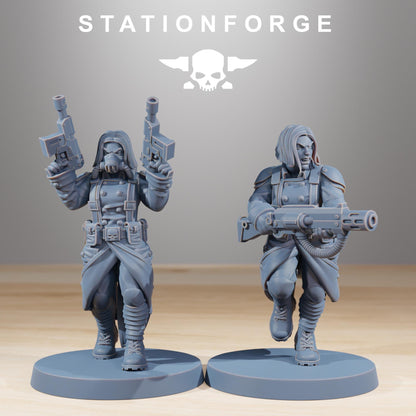 GrimGuard Sisters of War, Death Korps Proxy, Sci-Fi Wargames Miniatures by STATIONFORGE
