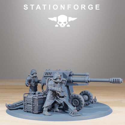 GrimGuard Battle Weapons, Heavy Weapons Team,  Imperial Guard Miniatures by STATIONFORGE