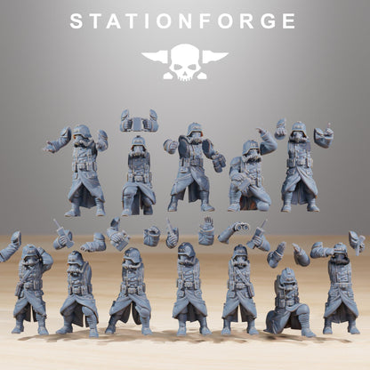 GrimGuard Battle Weapons, Heavy Weapons Team,  Imperial Guard Miniatures by STATIONFORGE