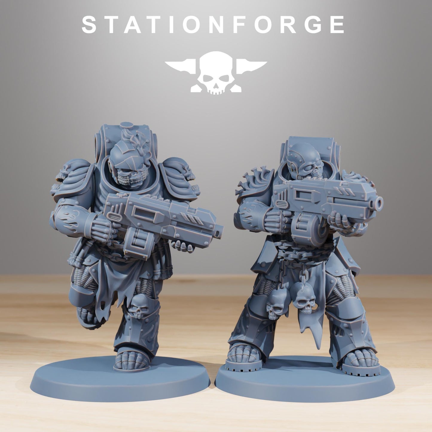 Socratis Doom Reapers, Modular Sci-Fi Marine warriors by STATIONFORGE, Grimdark Wargames Proxy