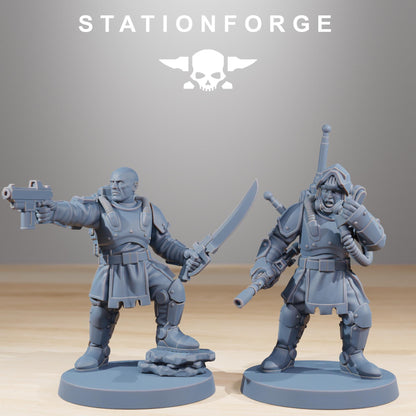 RoyalGuard Infantry Modular Set Miniatures by STATIONFORGE,  Imperial guard infantry regiment