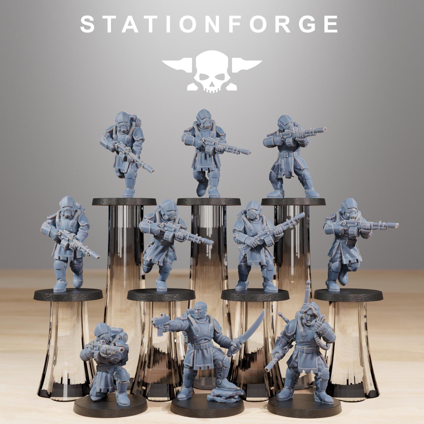RoyalGuard Infantry Modular Set Miniatures by STATIONFORGE,  Imperial guard infantry regiment