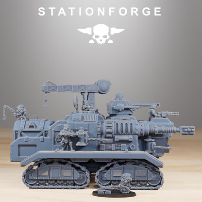 Scavenger Prospector, Space Techno-bots, modular Sci-Fi warriors by STATIONFORGE, Sci-Fi Wargames Cyber-themed Grimdark miniatures