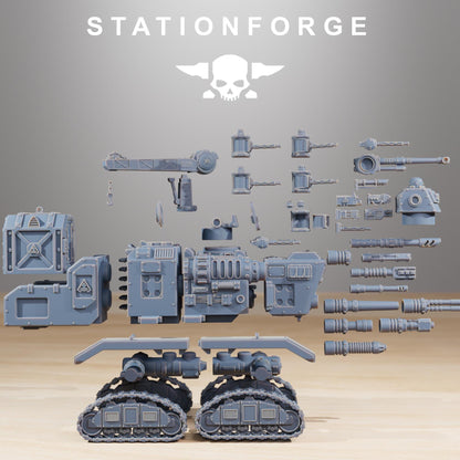 Scavenger Prospector, Space Techno-bots, modular Sci-Fi warriors by STATIONFORGE, Sci-Fi Wargames Cyber-themed Grimdark miniatures