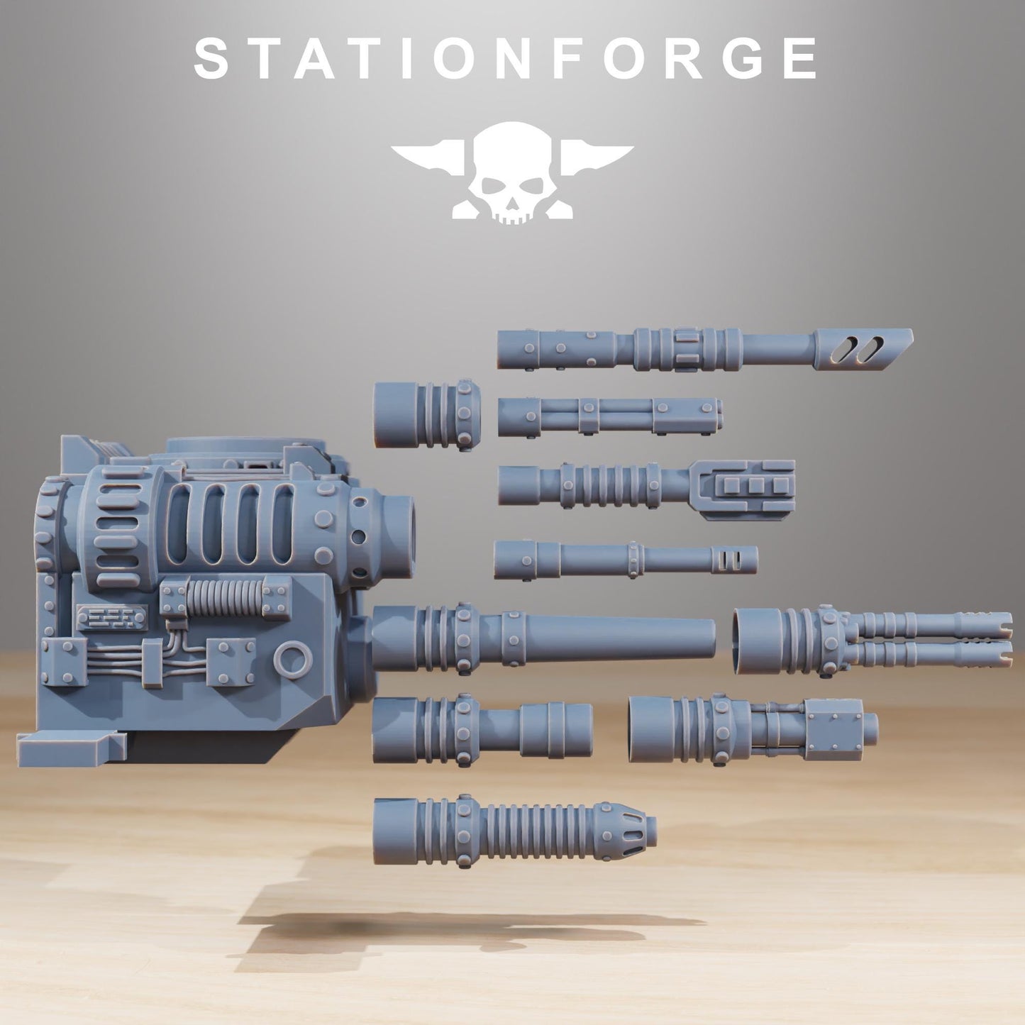 Scavenger Prospector, Space Techno-bots, modular Sci-Fi warriors by STATIONFORGE, Sci-Fi Wargames Cyber-themed Grimdark miniatures