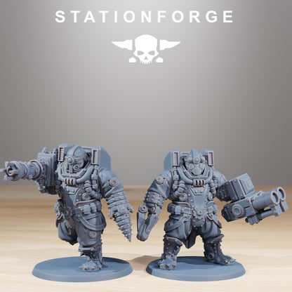 Frontliners Heavy Support, Imperial Guard Proxy, Sci-Fi Wargames Miniatures by STATIONFORGE