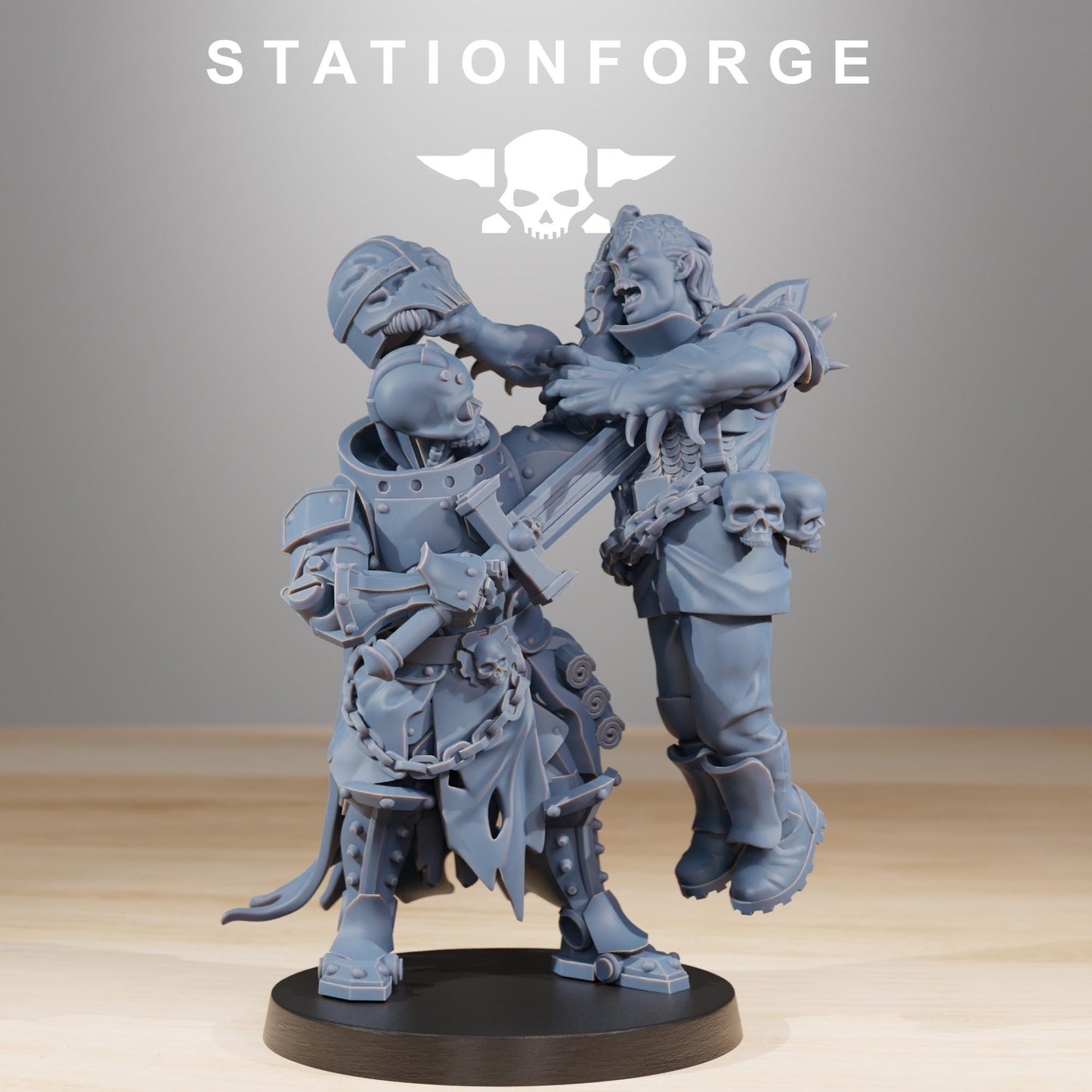 Pythonicus Exterminator, Space Techno-bots, modular Sci-Fi warriors by STATIONFORGE, Sci-Fi Wargames Cyber-themed Grimdark miniatures