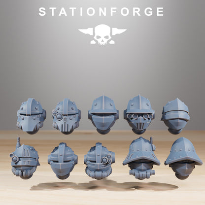 Frontliners Infantry, Space Techno-bots, modular Sci-Fi warriors by STATIONFORGE, Sci-Fi Wargames Cyber-themed Grimdark miniatures