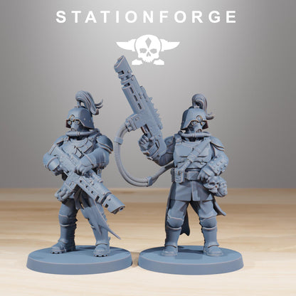 Corrupted Guard The Forsaken, Chaos Worshipper Sci-Fi Wargames Miniatures by STATIONFORGE, Corrupted Imperial Guard