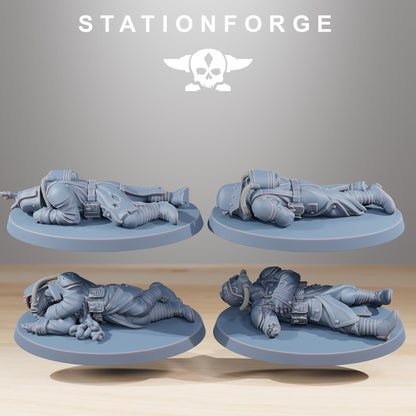 GrimGuard The Fallen, Death Korps Proxy, Sci-Fi Wargames Miniatures by STATIONFORGE
