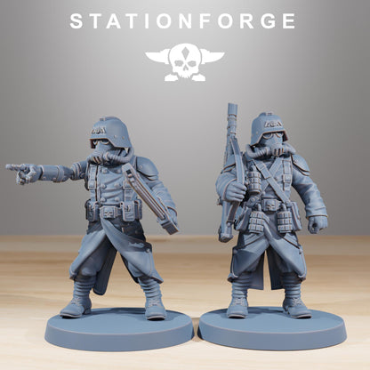 GrimGuard Acolytes, Death Korps Proxy, Sci-Fi Wargames Miniatures by STATIONFORGE